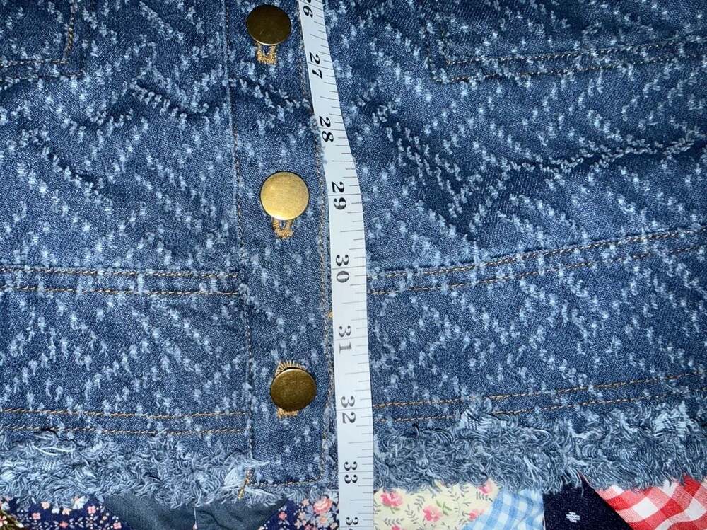 Elliatt Cora Frayed Denim Mini Dress M Blue Belted Puff Sleeve - Picture 7 of 11